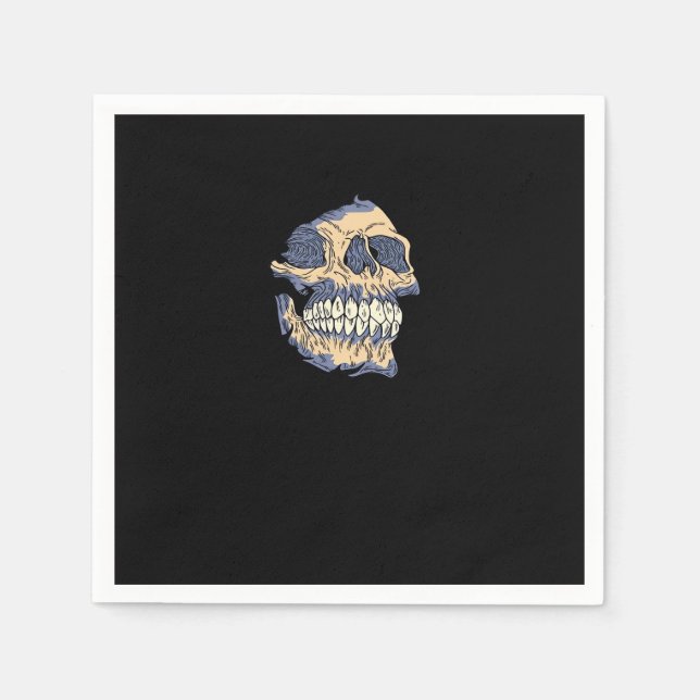Serviette En Papier Peekaboo Crâne mortel (Devant)