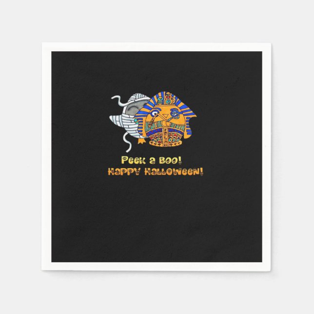 Serviette En Papier Peekaboo Pengie Halloween classique (Devant)
