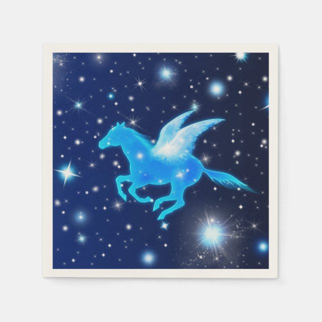 Serviette En Papier Pegasus volant (Devant)