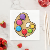 Peintres Art Palette serviettes