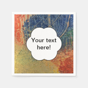 Serviette En Papier peinture 3 couleurs