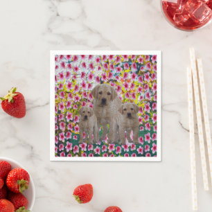 Serviette En Papier Peinture à l'huile de marionnettes Labrador