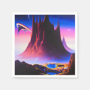 Serviette En Papier Peinture à l'huile Dream World