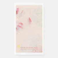 Peinture Abstraite Rose & Corail avec Texte Person