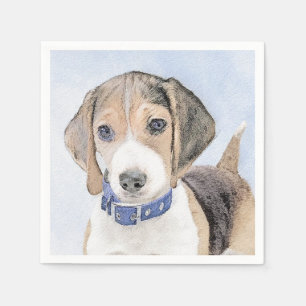 Serviette En Papier Peinture beagle - Cute Original Chien Art