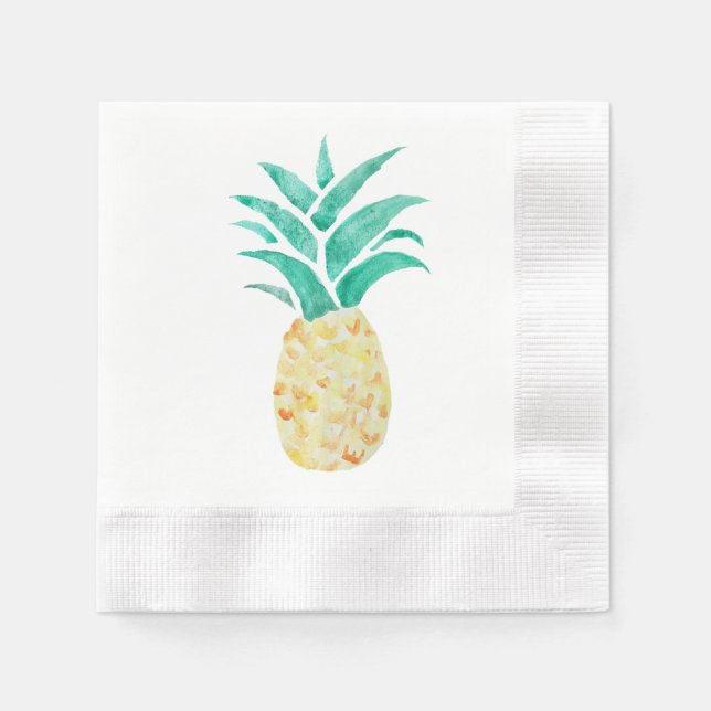 Serviette En Papier Peinture d'ananas Tropical (Devant)