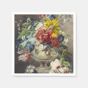 Serviette En Papier Peinture de jardin botanique floral élégant vintag