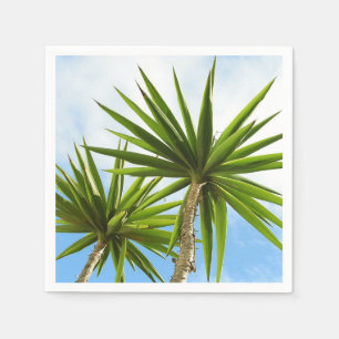 Serviette En Papier Peinture Effet Photo de Feuilles de Palmier Yucca