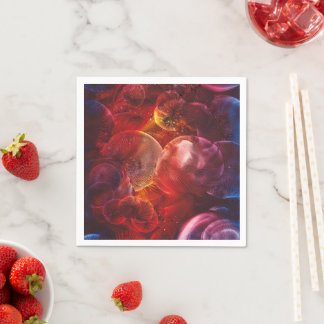 Serviette En Papier Peinture fantaisiste de l'espace profond peinte à