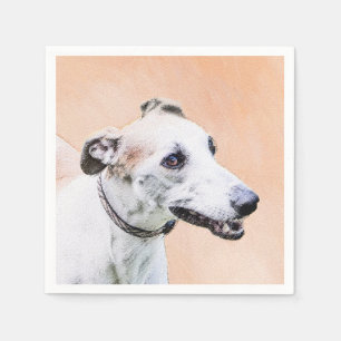 Serviette En Papier Peinture Greyhound - Cute Original Chien Art