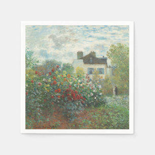 Serviette En Papier Peinture impressionniste du jardin de l'artiste Re