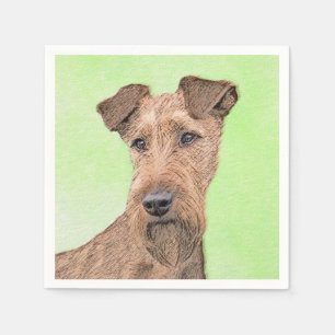Serviette En Papier Peinture Irlandaise Terrier - Cute Original Chien 