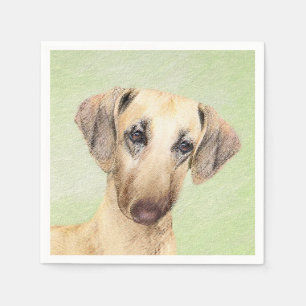 Serviette En Papier Peinture Sloughis - Joli art original pour chien