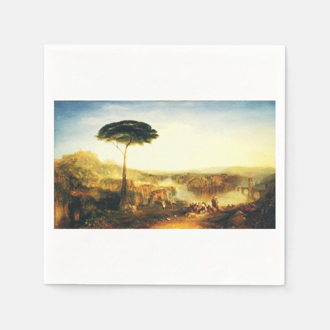 Serviette En Papier Pèlerinage de Childe Harold par Joseph Turner (Devant)