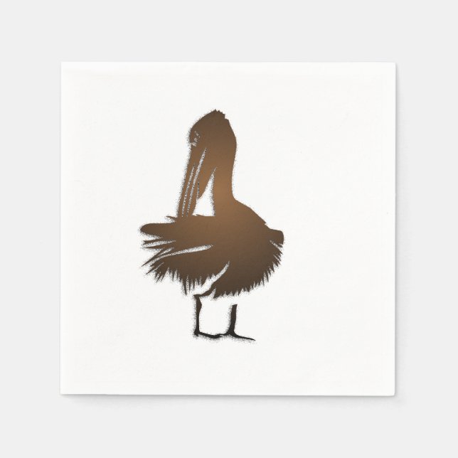 Serviette En Papier Pélican (Devant)