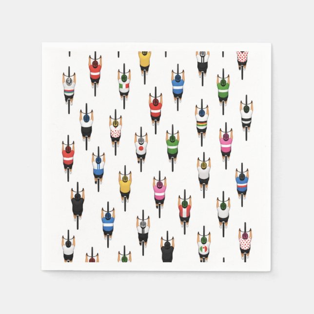 Serviette En Papier Peloton (Devant)
