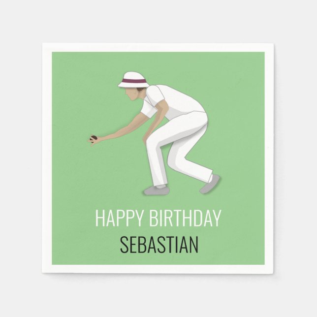 Serviette En Papier Pelouse Bowls (Devant)