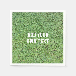 Serviette En Papier Pelouse d'herbe de coupe de coutume