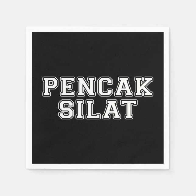 Serviette En Papier Pencak Silat (Devant)
