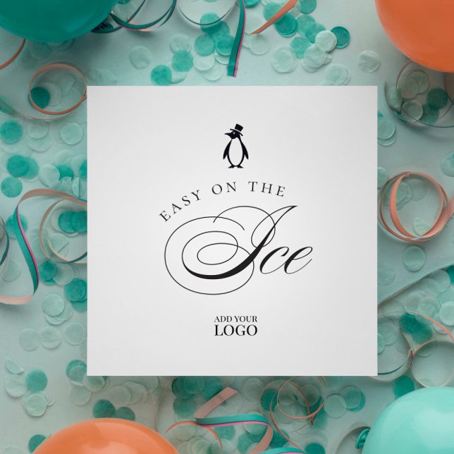 Serviette En Papier Penguin Easy on the Ice Bar Restaurant Cocktail (Créateur téléchargé)