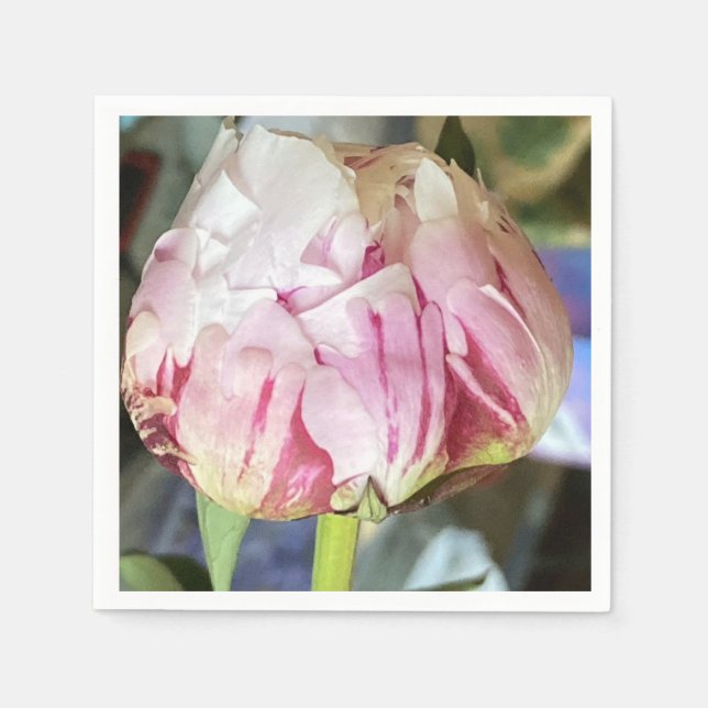 Serviette En Papier Peony Napkins (Devant)