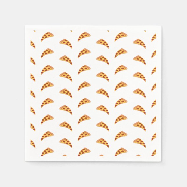 Serviette En Papier Pepperoni pizza (Devant)