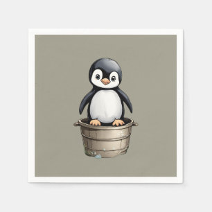 Serviette En Papier Peppy Penguin