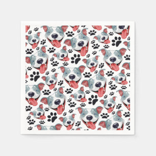 Serviette En Papier Peppy Pit Bull American Pitbull Pet Puppy Chien