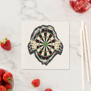 Serviette En Papier Percée dans le mille – Jeu de fléchettes ultime 