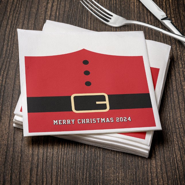 Serviette En Papier Père Noël (Santa Claus Merry Christmas Napkins
)