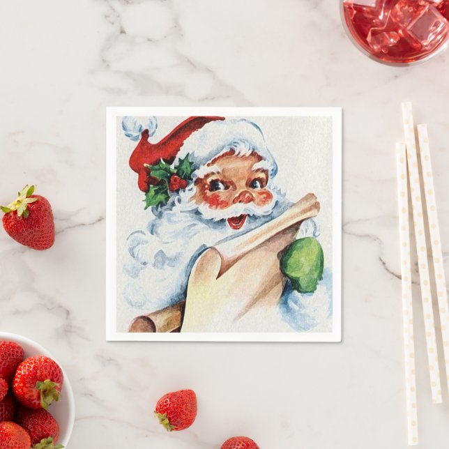 Serviette En Papier Père Noël (En situation)