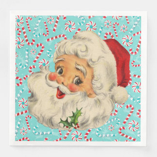 Serviette En Papier Père Noël avec menthe poivrée