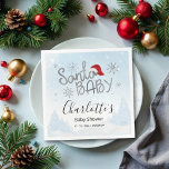 Serviette En Papier Père Noël Baby Christmas Boy Baby shower<br><div class="desc">Père Noël Baby Christmas Baby shower bébé serviettes</div>