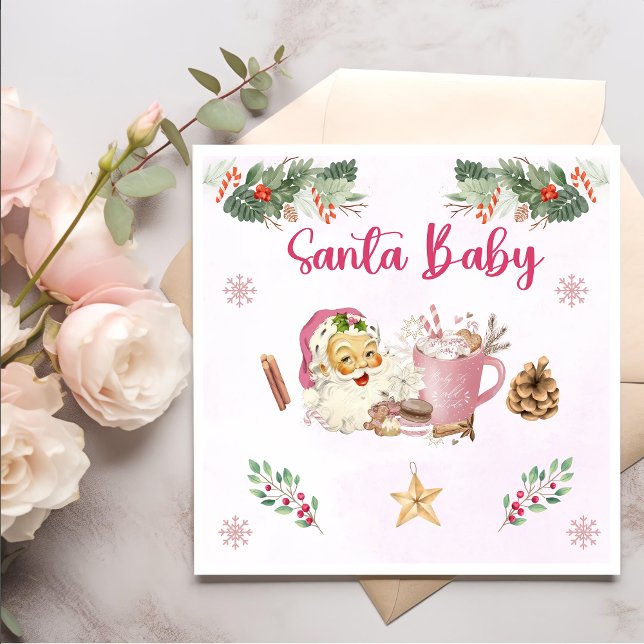 Serviette En Papier Père Noël Cookies Noël Party (Créateur téléchargé)