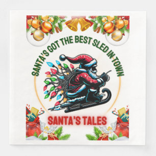 Serviette En Papier Père Noël Dormir Noël Noël Noël Noël Noël Noël Noë