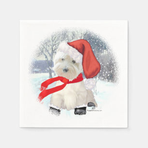 Serviette En Papier Père Noël en bottes