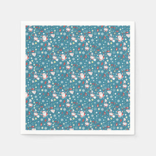 Serviette En Papier Père Noël Love Motif