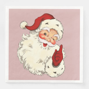 Serviette En Papier père Noël No 4 Dîner en papier serviettes