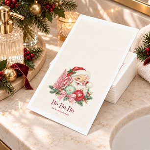 Serviette En Papier Père Noël Vintage Ho Ho Ho Noël