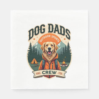 Serviette En Papier Pères de chien vintage Équipe de sports de plein a