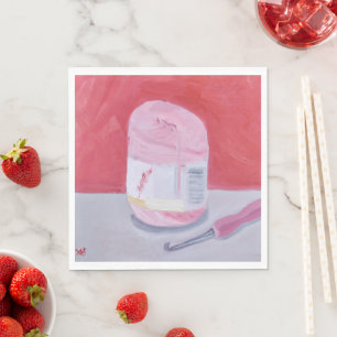 Serviette En Papier Perfection rose