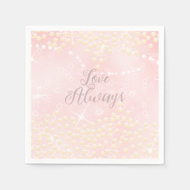 Serviette En Papier Perles brille (Devant)