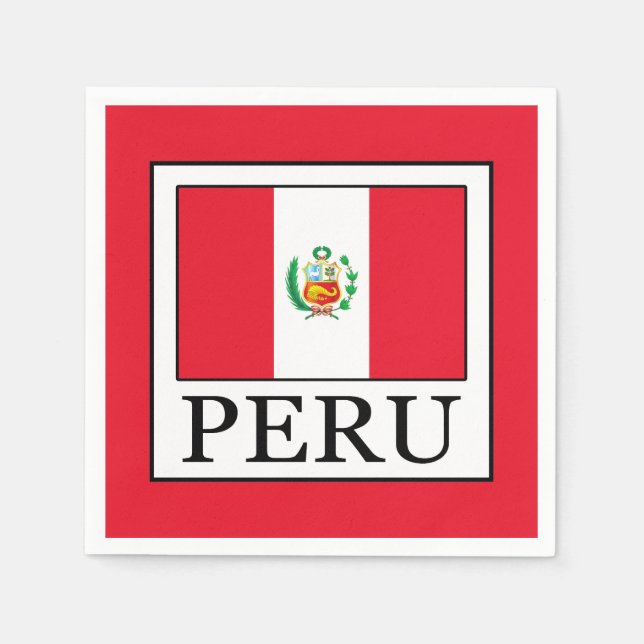 Serviette En Papier Pérou (Devant)