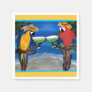 Serviette En Papier Perroquets