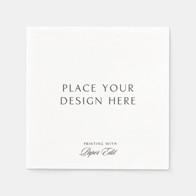 Serviette En Papier Personalized Cocktail Napkins Add Your Own Design (Devant)