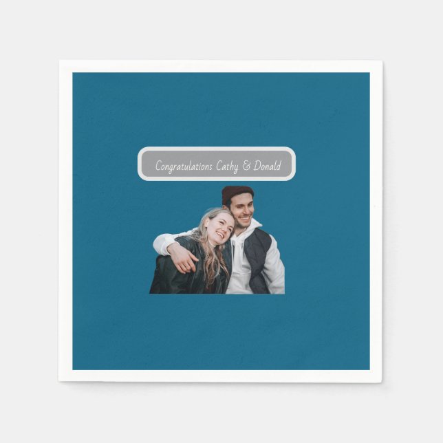 Serviette En Papier Personnalisable (Devant)