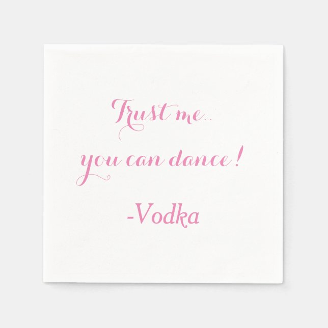 Serviette En Papier Personnalisable - Drôle Mariage Napkin (Devant)