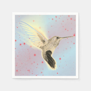 Serviette En Papier PERSONNALISABLE HUMMINGBIRD COCKTAIL Papier Napkin