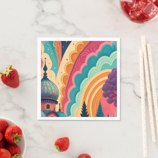 Serviette en papier personnalisable pour cocktail 