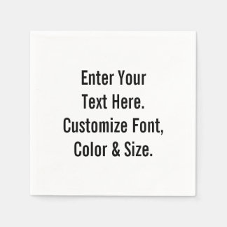 Serviette En Papier Personnalisé